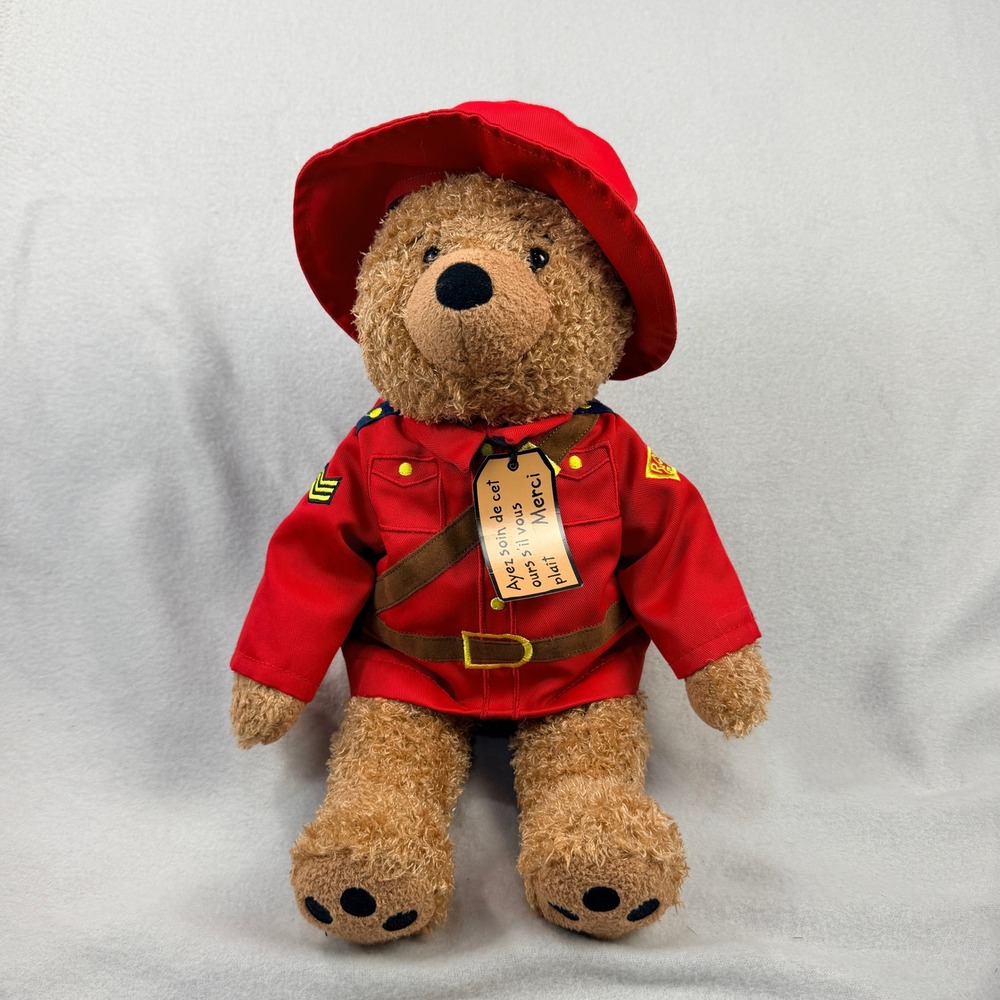 Paddington Bear Plush RCMP Mountie Canada Red Uniform 2016 Collectible Toy 12"